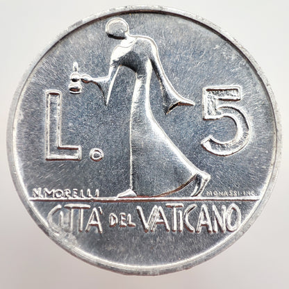 1978 Vatican 5 Lire - Paul VI (UNC)