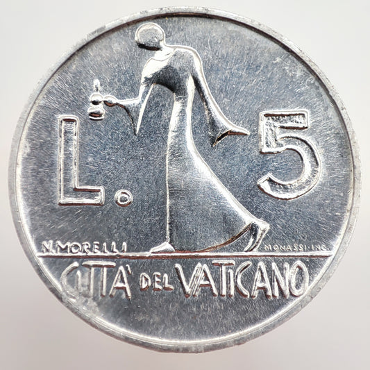 1978 Vatican 5 Lire - Paul VI (UNC)