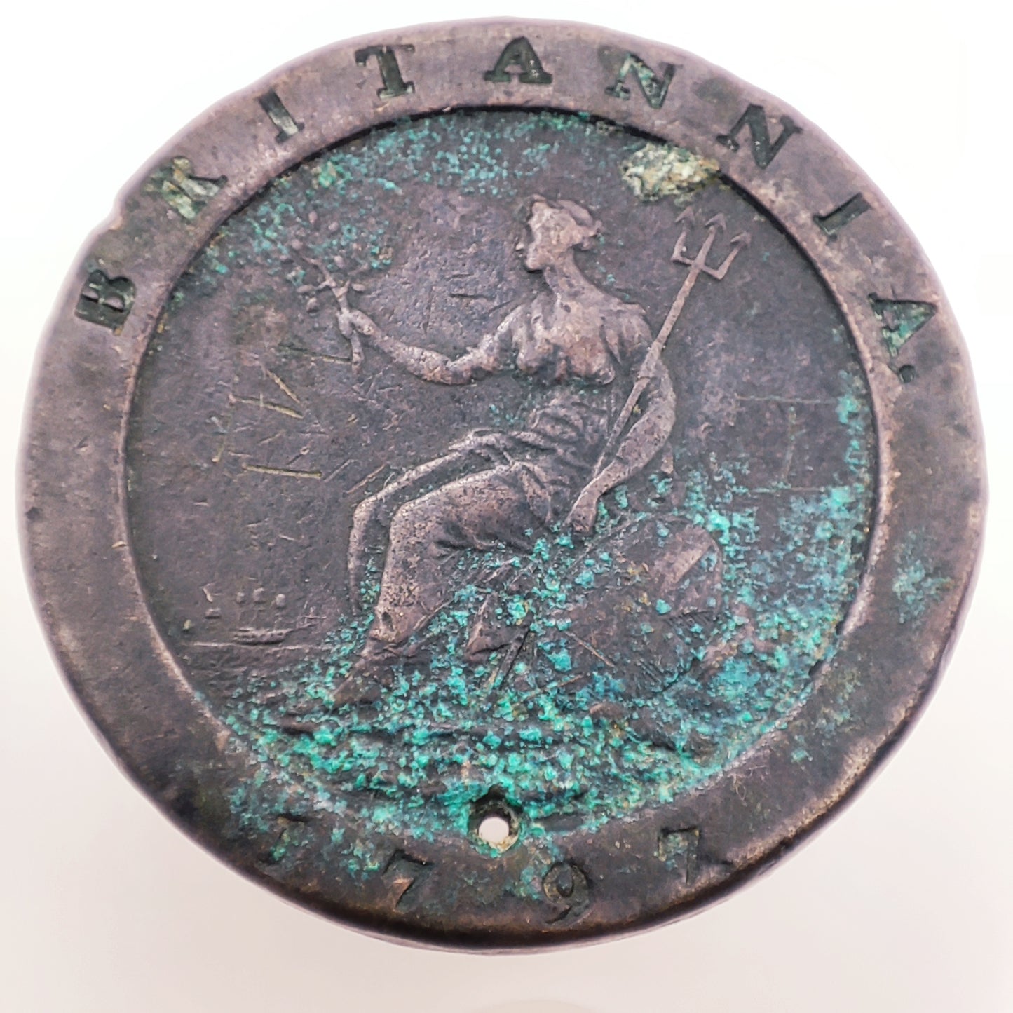 UK George III 1797 Cartwheel Twopence