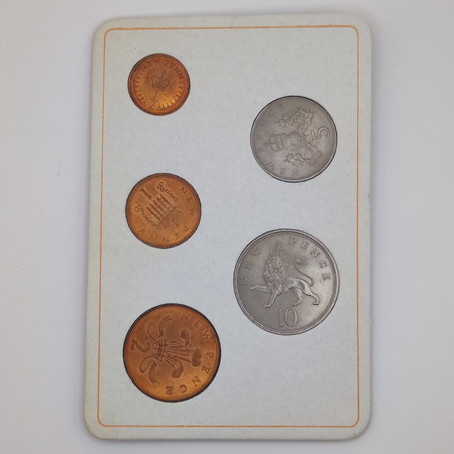 1971 'Britain's First Decimal Coins' Set, 1/2 Penny - 10 Pence