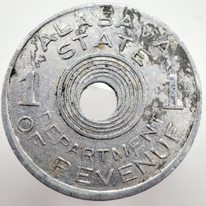 1939-1941 Alabama Department of Revenue Sales Tax Token
