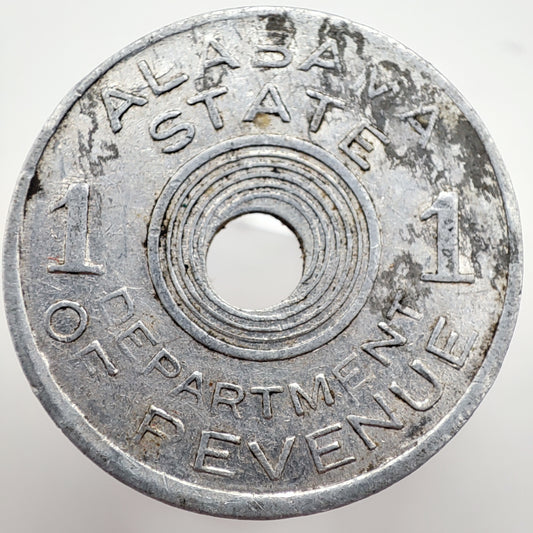 1939-1941 Alabama Department of Revenue Sales Tax Token
