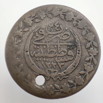 1831 Ottoman 1 Kurus, Mahmud II, Constantine Mint