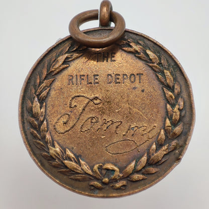 Peninsula Barracks Boxing Medal, Engraved 'Tommy', The Rifle Depot