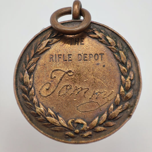 Peninsula Barracks Boxing Medal, Engraved 'Tommy', The Rifle Depot