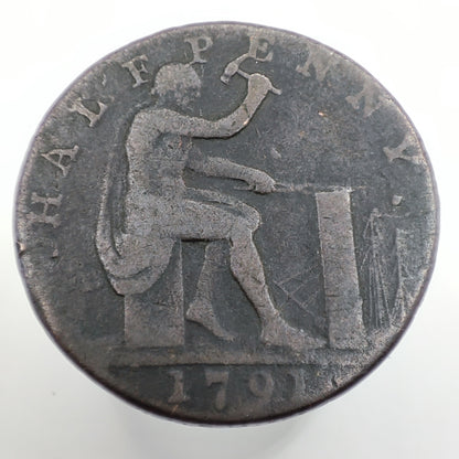 1791 Conder Halfpenny - John Wilkinson, Warwickshire
