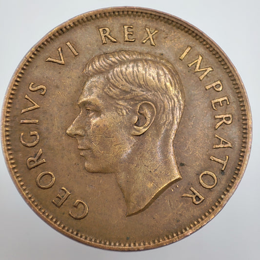 1937 South Africa One Penny, George VI
