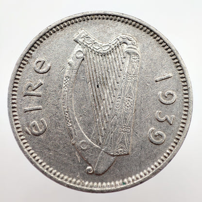 1939 Ireland Hare 1/2 Reul (3 Pingine)
