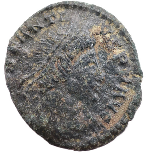 347-348CE Rome, Constantine II Æ4, Trier Mint