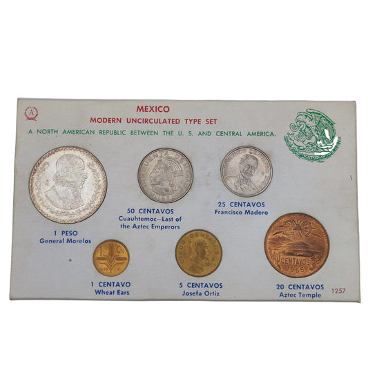 1963 Mexico Uncirculated Year Type Set