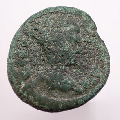 218CE Rome, Diadumenian AE3, Cista Mystica/Cult of Bacchus, Nikopolis Mint