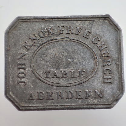 19th c. Scottish Communion Token - John Knox Church Aberdeen