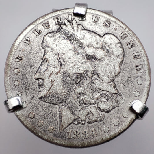 'SWANK' 1884 Morgan Dollar Money Clip