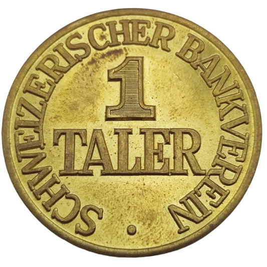 1988 Swiss 1 Taler Bazaar Token, Bad Zurzach, Altersheimbazar