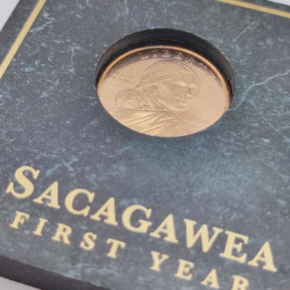 2000D&P USA Sacagawea Dollar First Year of Issue Capsule Set