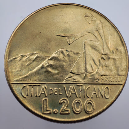 1978 Vatican 200 Lire - Paul VI (UNC)