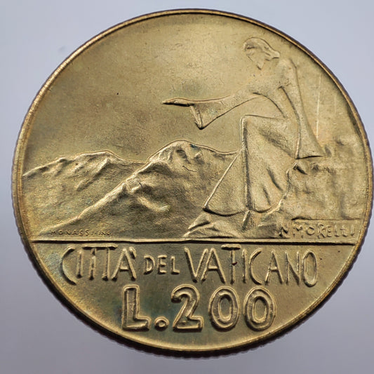 1978 Vatican 200 Lire - Paul VI (UNC)