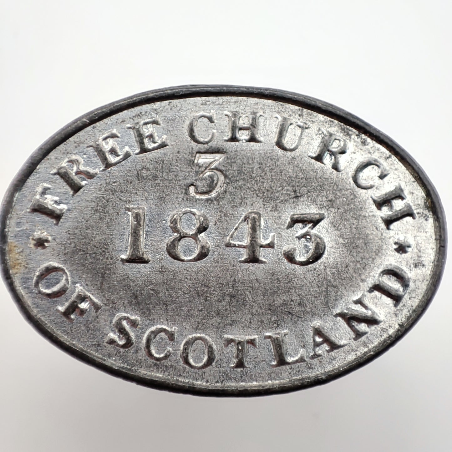 1843 Scottish Communion Token - Free Church of Scotland (Table 3)