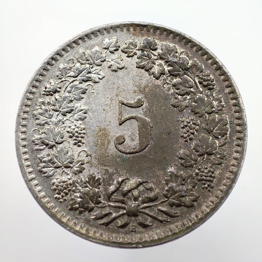 1958 Switzerland 5 Rappen (Libertas)