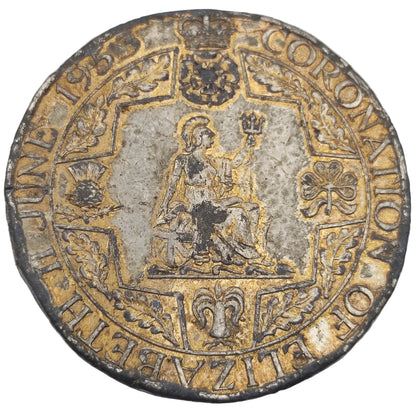 1953 UK Coronation of Elizabeth II Celebration Medallion