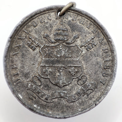1887 Vatican Pope Leonis XIII Golden Jubilee Medal, 50th Year of Priesthood