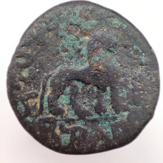 35-12BCE Indo-Scythian Azes II Hexa-Chalkon