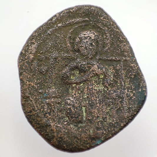 1042-1055CE Byzantine Follis, Anonymous Class D (Constantine IX)