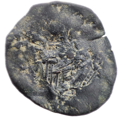 1185-11195CE Byzantine Empire Aspron Trachy - Isaac II Angelos