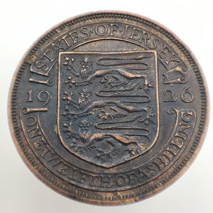 States of Jersey 1926 1/12 Shilling