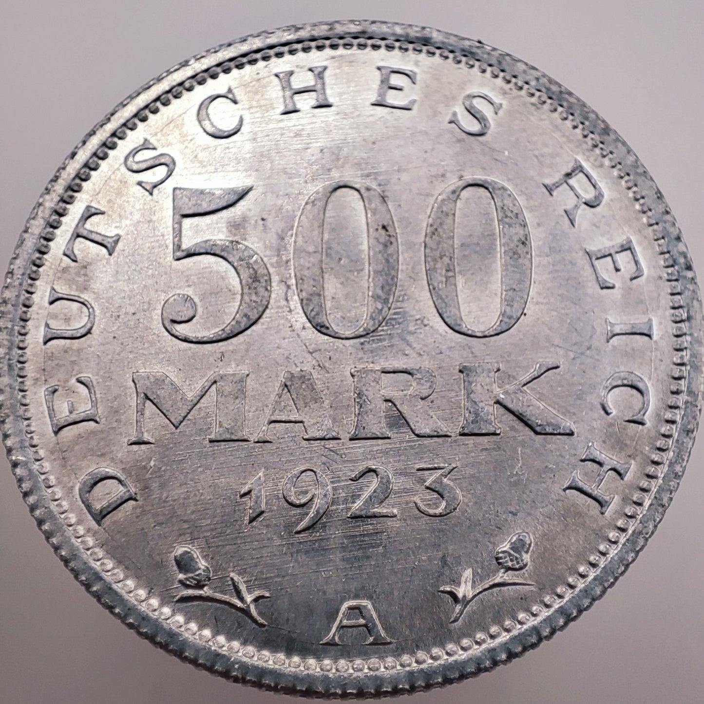 Germany 500 Mark 1923 (Aluminium Notgeld) Berlin mint
