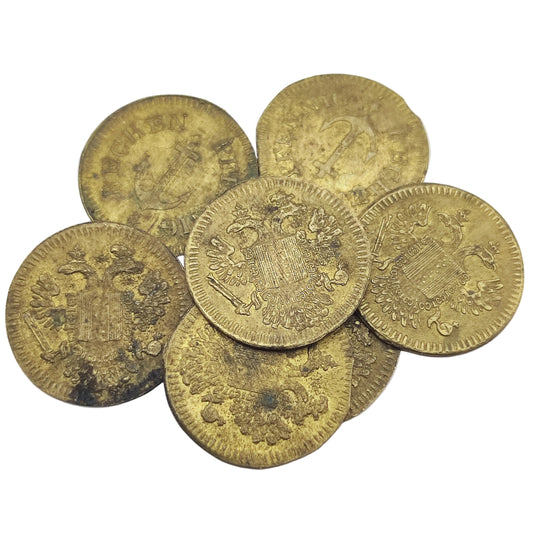 1860's Germany - 1x Rechenpfennig (Counter Token) Münzprägeanstalt h.Chr.Lauer, Anchor