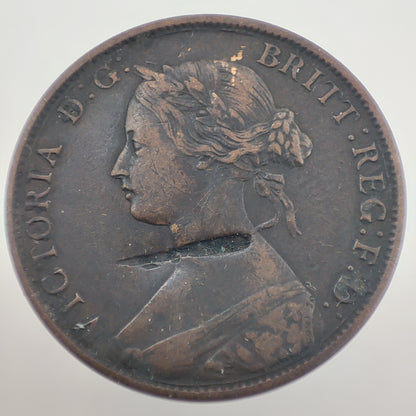 Canada New Brunswick 1864 1 Cent - Graffiti
