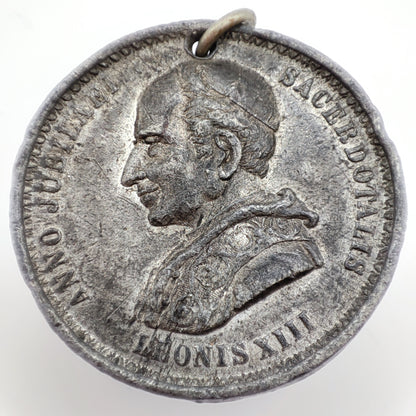 1887 Vatican Pope Leonis XIII Golden Jubilee Medal, 50th Year of Priesthood