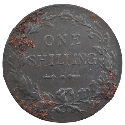 UK Vintage Spielgeld 1 Iron Shilling, Card Game Currency