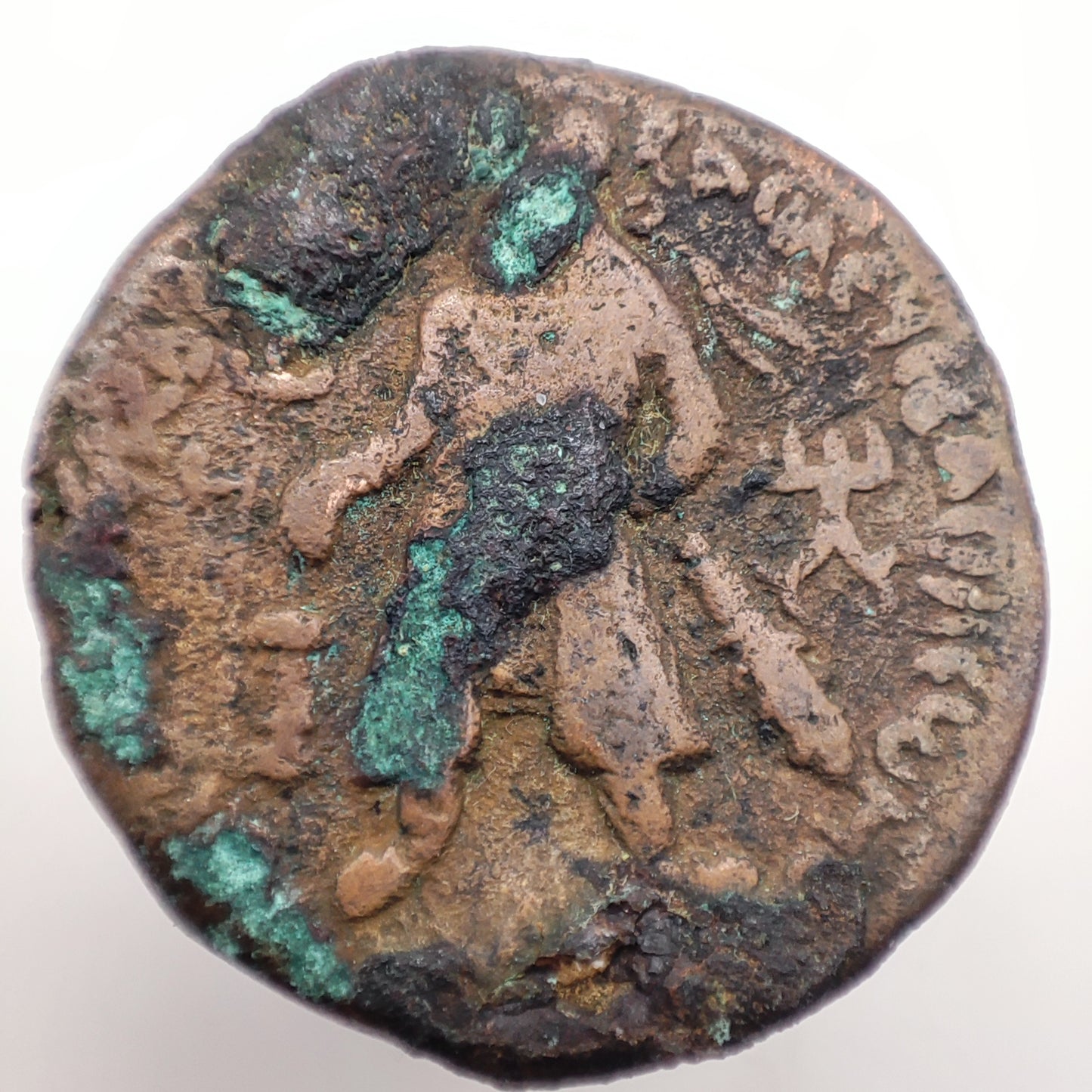 100-128CE Kushan Empire, Vima Kadphises Bilingual Tetradrachm (Unit)