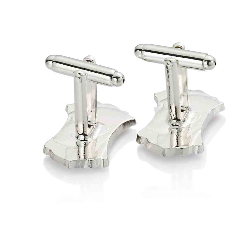 Half Crown Shield - Enamelled Coin Cufflinks