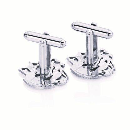 Halfpenny Ship - Cut Out Coin Cufflinks